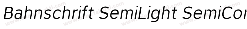 Bahnschrift SemiLight SemiCondensed字体转换
